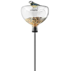 Fuglebrett i glass med bad 96x21,5 cm