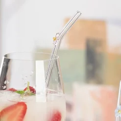 Fun sugerør 20 cm 4 stk blomst