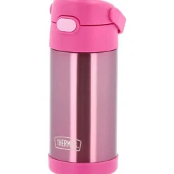 Funtainer drikkeflaske med rør 35,5 cl pink