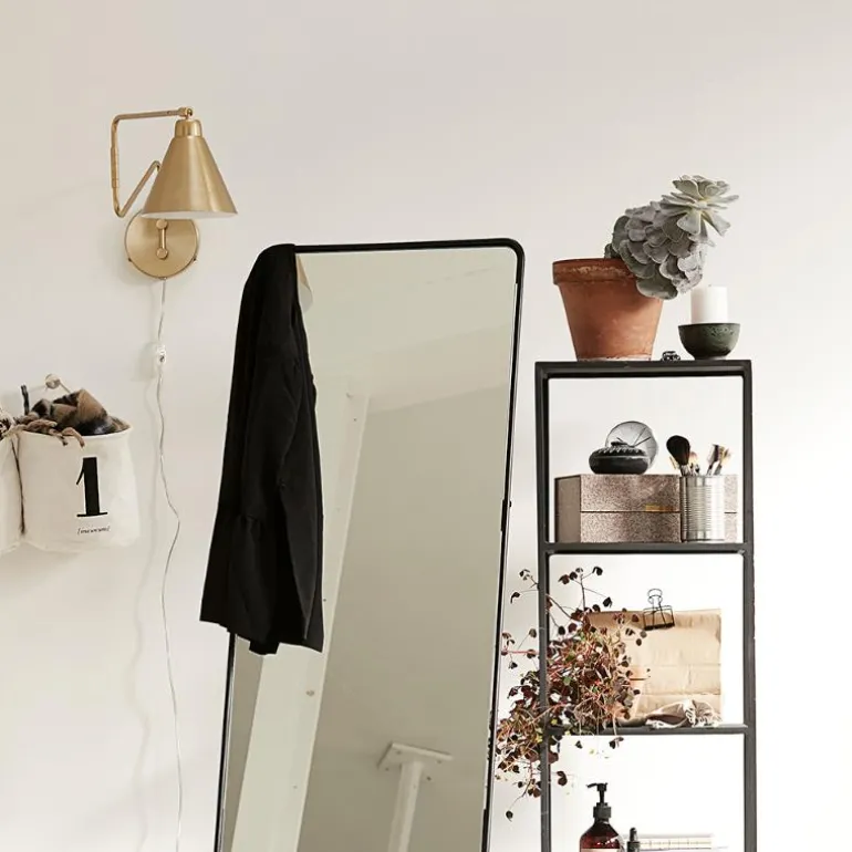 Game vegglampe 70 cm messing