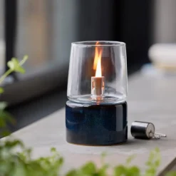 Gastro oljelampe 8,5 x 14 cm blå