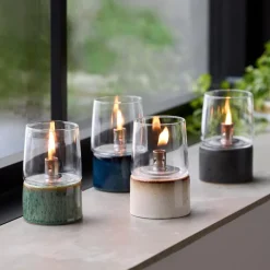 Gastro oljelampe 8,5 x 14 cm krem