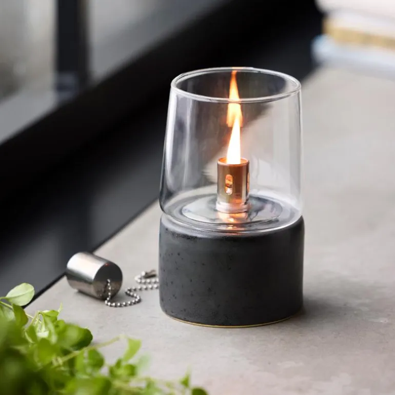 Gastro oljelampe 8,5 x 14 cm svart