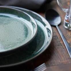 Gastro tallerken 21 cm svart/grønn