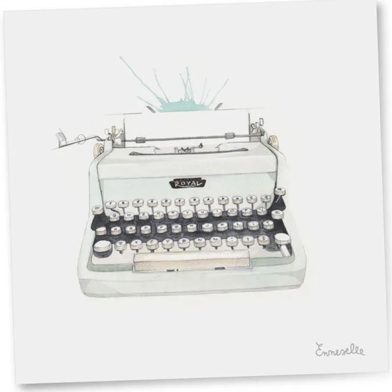 Gavelapp skrivemaskin