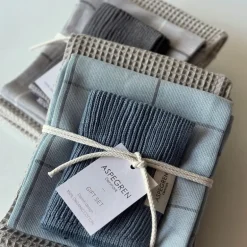 Gavesett med 2 kjøkkenhåndkle & 1 kjøkkenklut blue cheese