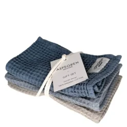 Gavesett med kjøkkenkluter 3 stk blue mussels