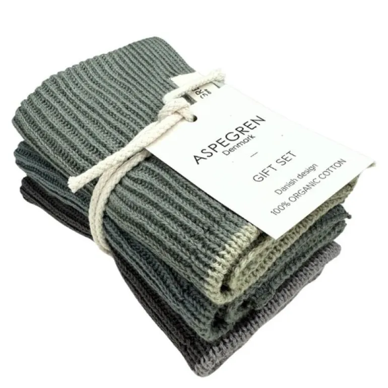 Gavesett med kjøkkenkluter 3 stk artichoke