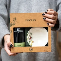 Gavesett olivenolje og skål