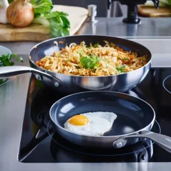 Geneva stekepannesett 20/28 cm stål