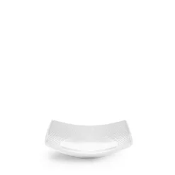 Gio skulpturell skål 14x14 cm hvit