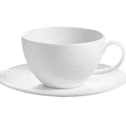 Gio tekopp & asjett 26 cl hvit