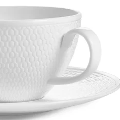 Gio tekopp & asjett 26 cl hvit