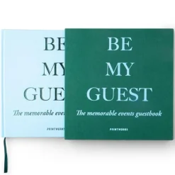 Gjestebok grønn/blå