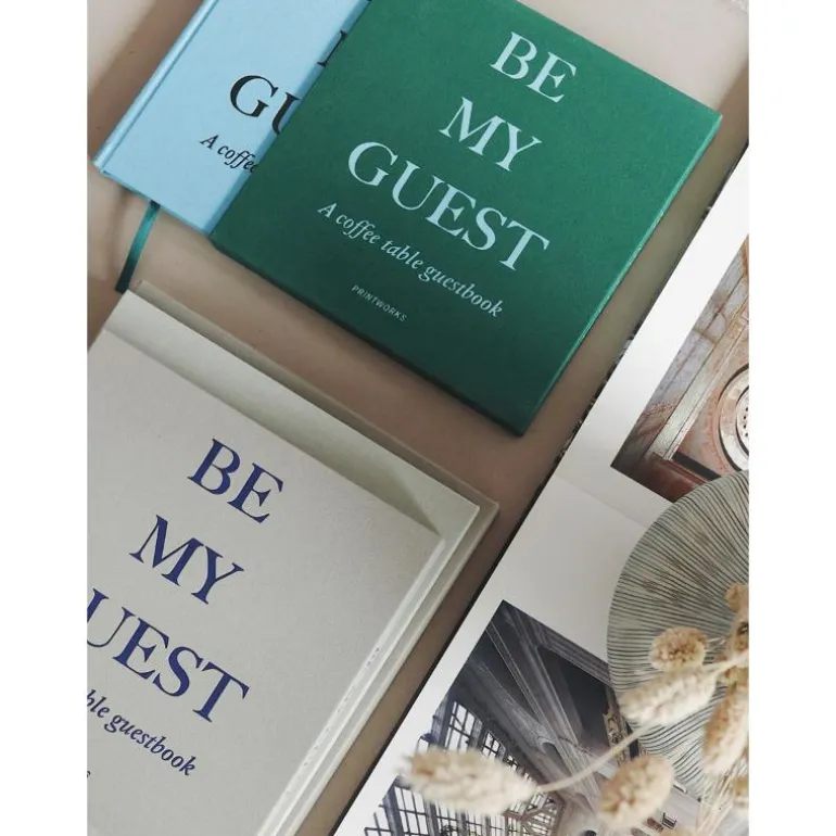 Gjestebok grønn/blå