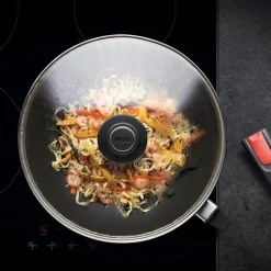 Glass Lid grytelokk 30 cm m/ventil klart glass