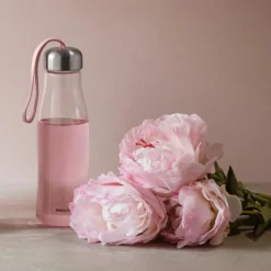 Glassdrikkeflaske 0,5L rose quartz