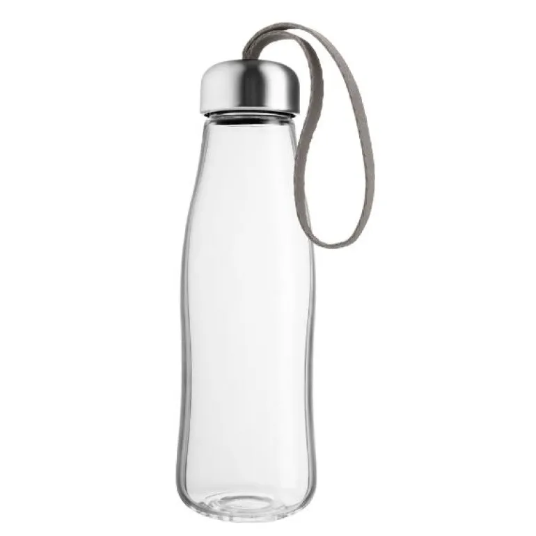 Glassdrikkeflaske 0,5L Taupe