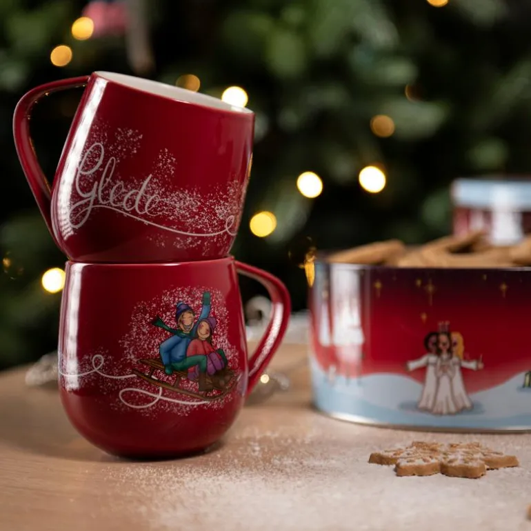 Glede krus 40 cl rød