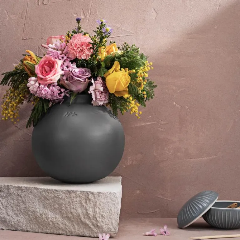 Globo vase 19,5 cm grå