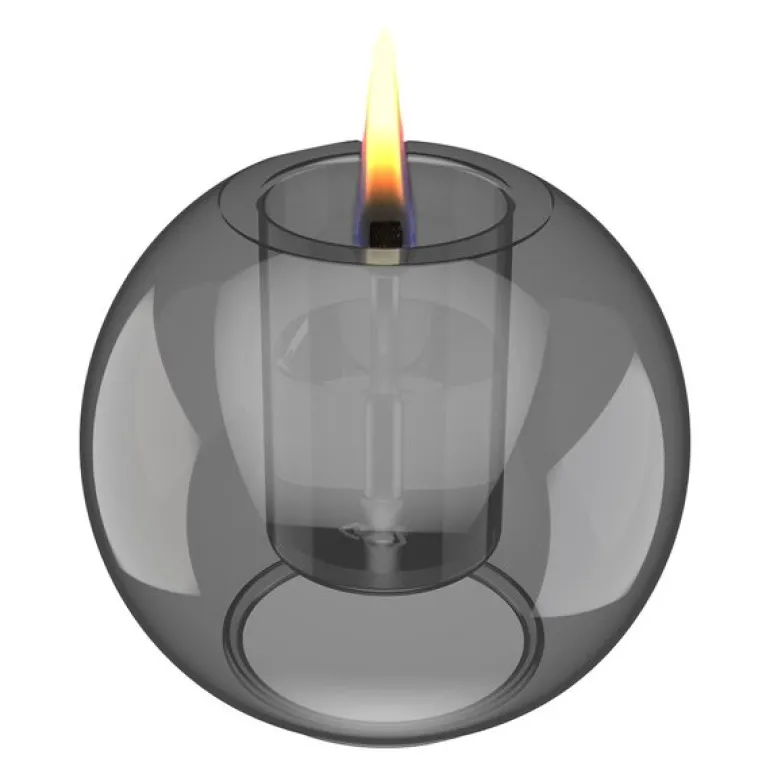 Globus bordlykt 8 cm graphite