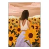 Goed Blauw poster 30x40 cm sunflower evenings