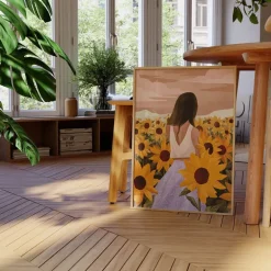 Goed Blauw poster 30x40 cm sunflower evenings