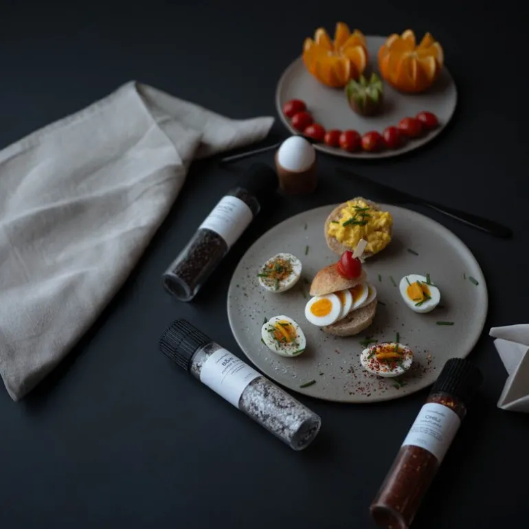 Gourmet kvern med b&w pepper og salt