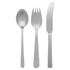 Grand Prix barnesett 3 deler matt stål