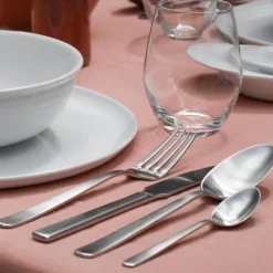 Grand Prix bestikksett 5 deler matt stål