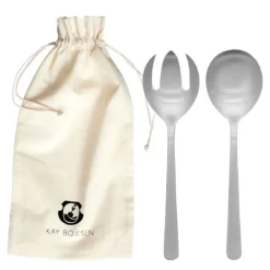 Grand Prix lite salatbestikk 2 deler matt stål