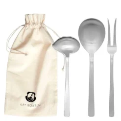 Grand Prix serveringssett 3 deler matt stål