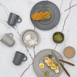 Granite skål 9 cm grå