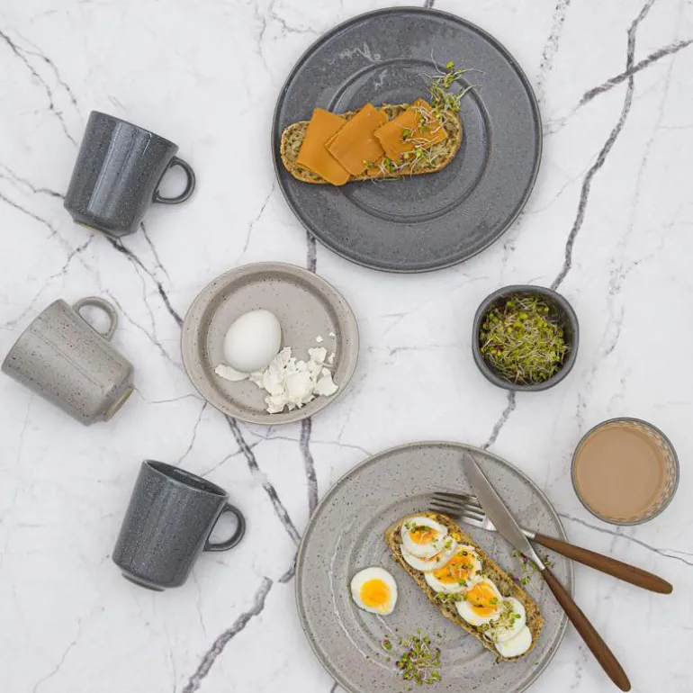 Granite skål 9 cm grå