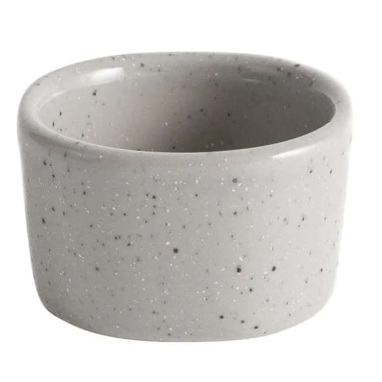 Granite White skål 6x3,5 cm lys grå