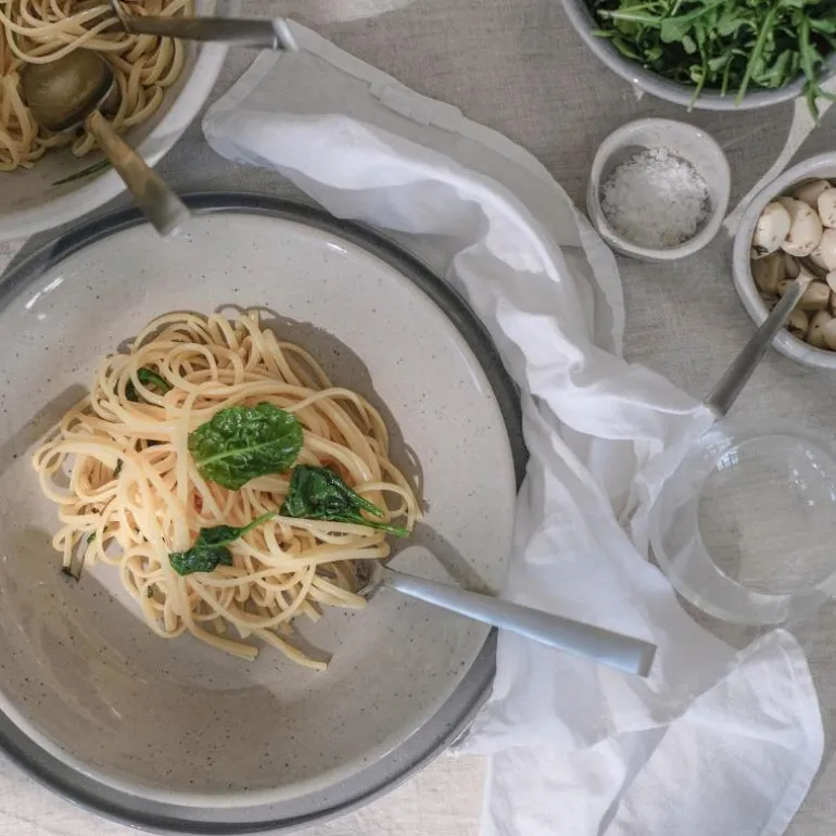 Granite White skål 6x3,5 cm lys grå
