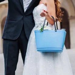 Green Plastic veske liten 7,5L lys blå