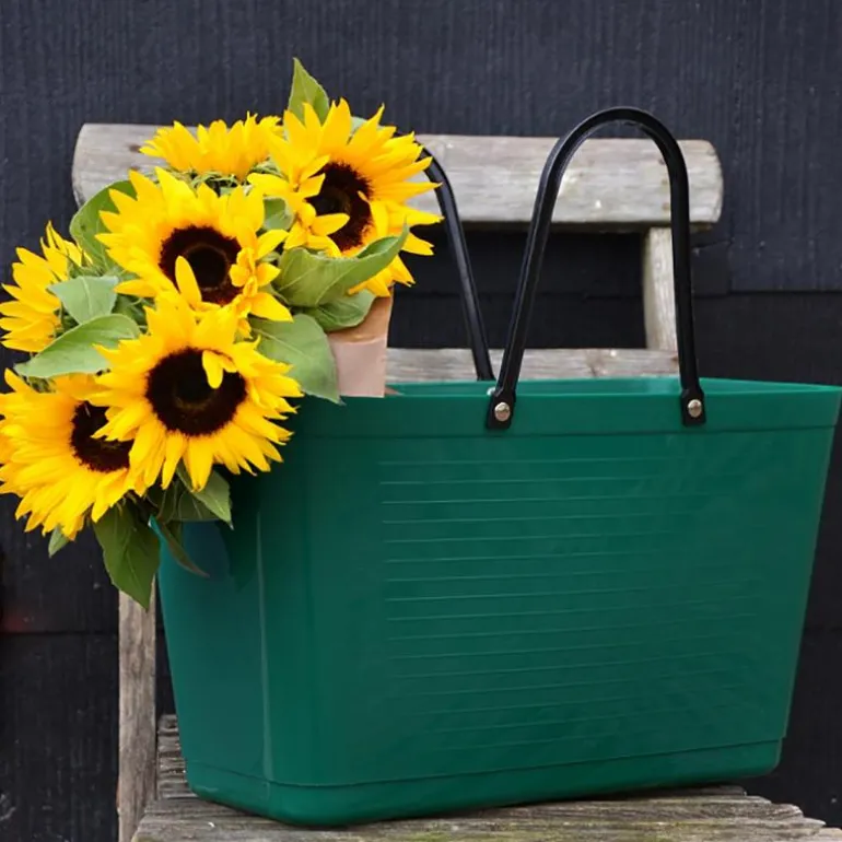 Green Plastic veske stor 15L mørk grønn
