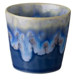 Gres beger 21 cl 8x7,5 cm blå