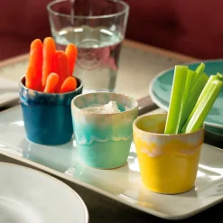 Gres beger 21 cl 8x7,5 cm gul