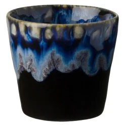 Gres espressokopp 10 cl 6,5x6 cm svart