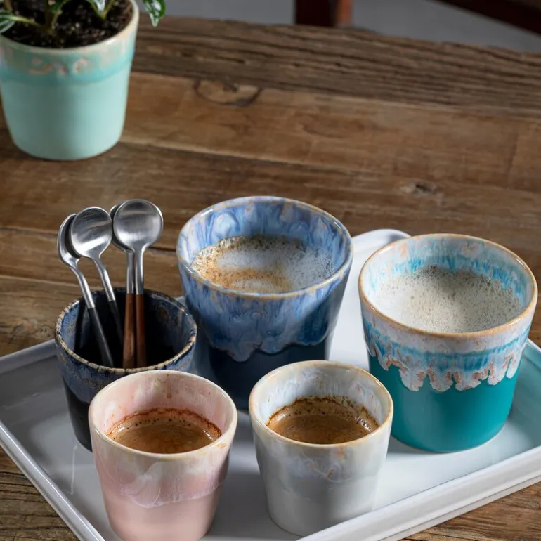 Gres espressokopp 10 cl 6,5x6 cm mint