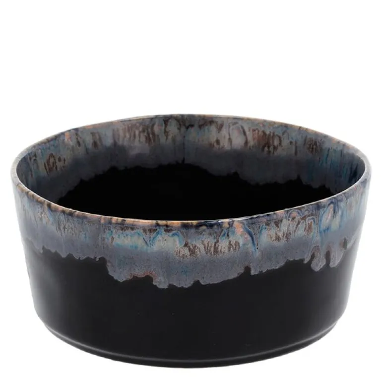 Gres skål 50 cl 14x6 cm svart