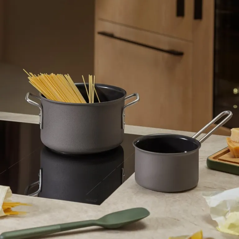 Grey Line kasserolle 1,8L 16 cm keramisk Slip-Let