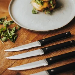 Grietje grillkniver 4 stk 23 cm svart