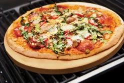 Grill- och pizzasten 38 cm keramisk kompositt