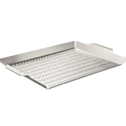 Grillbrett 48x32 cm stål/blank