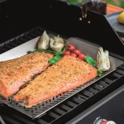 Grillbrett 48x32 cm stål/blank