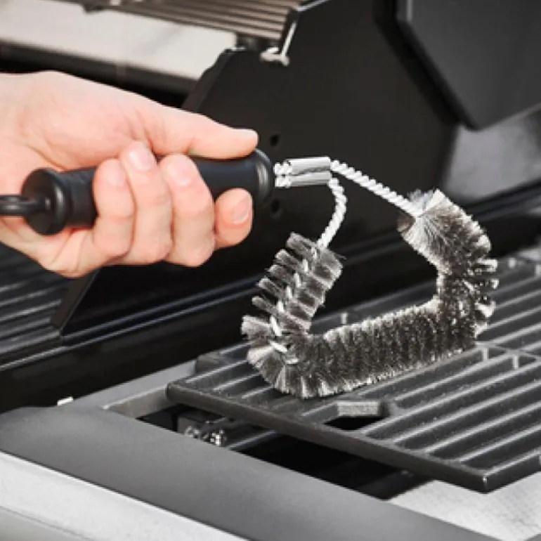 Grillbørste 29,5x13,5x3 cm plast/stål
