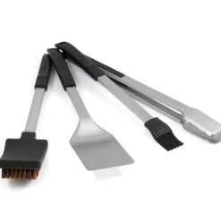 Grillredskapsset 4 deler 45 cm rustfritt stål